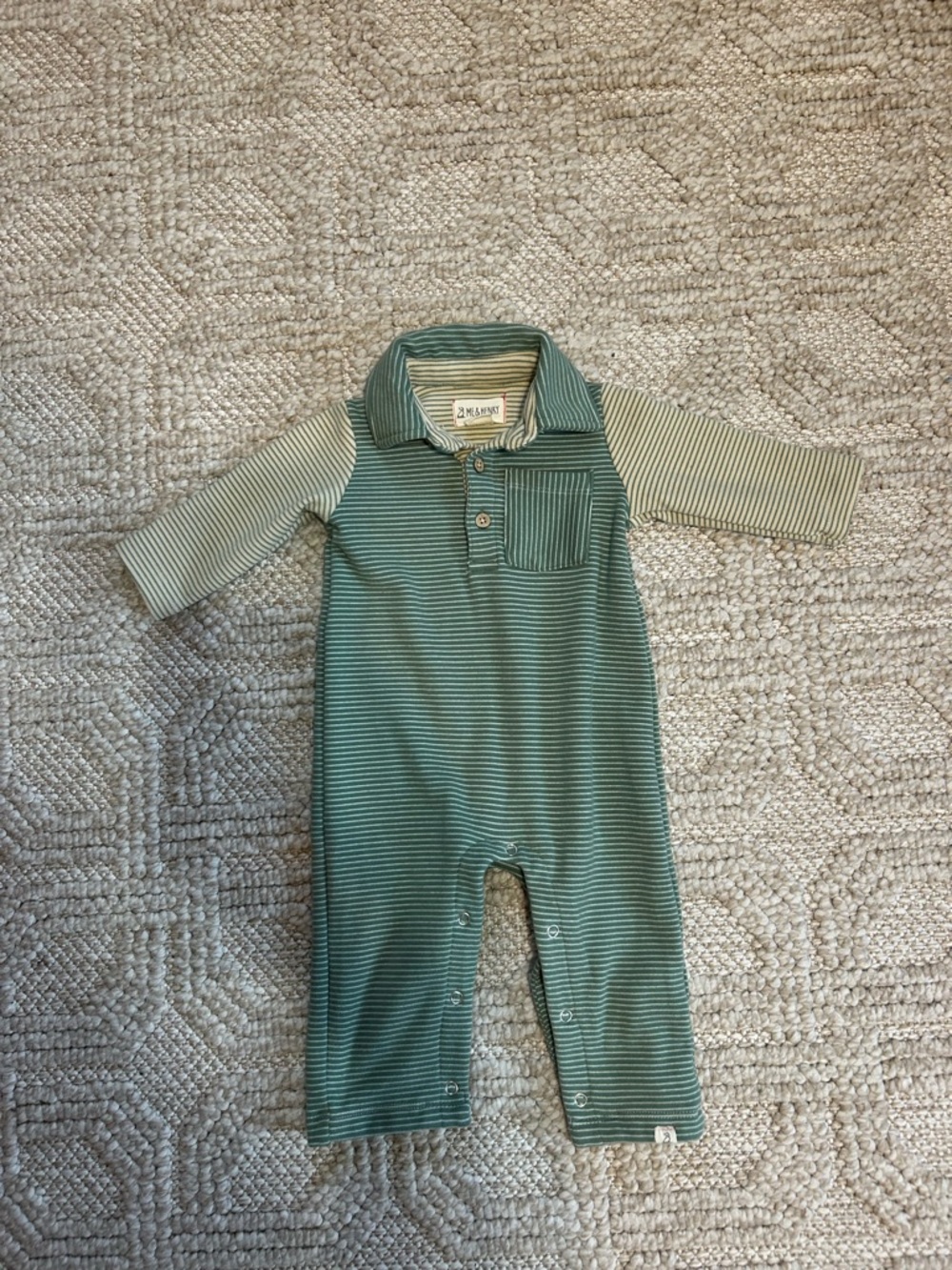 Me & Henry Arlington Cozy Polo Romper